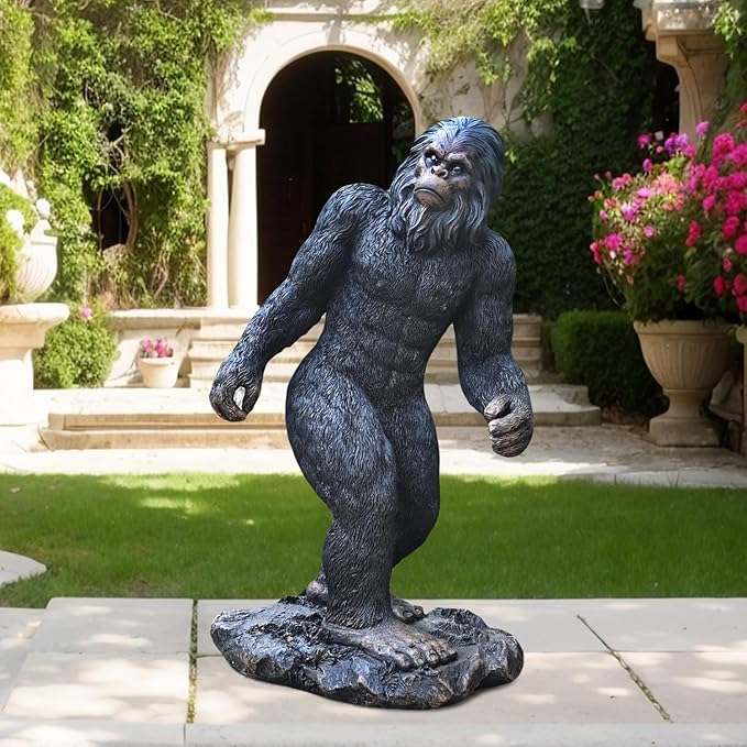 Garden Statues Bigfoot Yard Decor - Grandpa Yeti Large Lawn Products Birthday Decorations Life Size Sasquatch Figurine Resin Tall Outdoor Sculpture for Outside Patio Front Porch-Ruum Studio Home