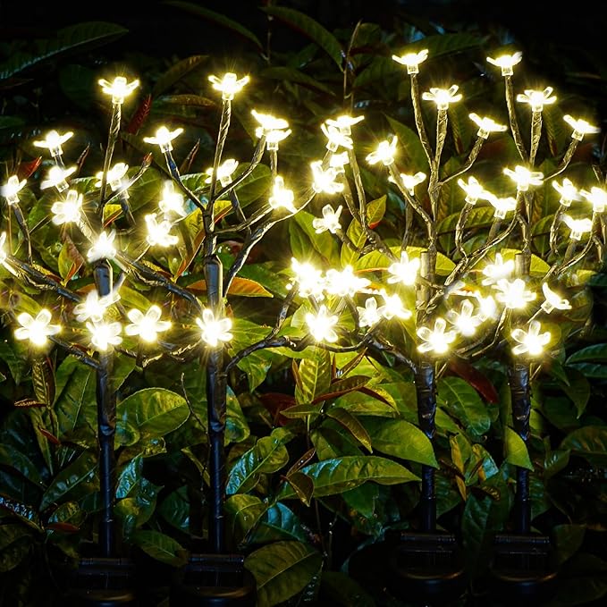 Solar Garden Lights Outdoor,Waterproof Outdoor Solar Lights for Outside Decorative 8Pack, 160Led Solar Flowers Garden Decor, for Yard Pathway,Lawn,Patio Fairy Decorations Gardening Gifts-Ruum Studio Home