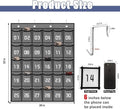 Loghot Classroom Accessories Closet Pocket Chart for Cell Phones Holder Wall Door Hanging Organizer (30 Pockets Gray)-Ruum Studio Home