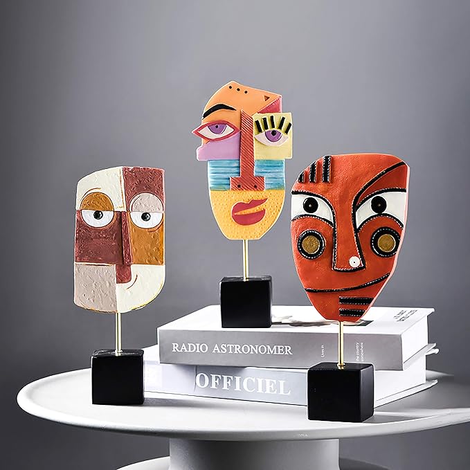 Harmony - Handcrafted Resin Abstract Sculpture for Modern Home Decor, Book Shelf, TV Stand, Living Room, Dining Room, Bedroom, Office Desktop, Cabinets-Ruum Studio Home