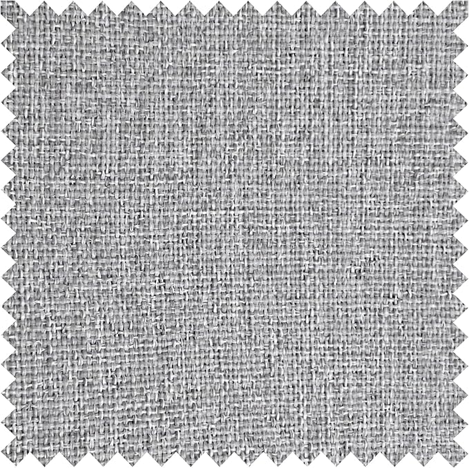 Macochico 52”Wx96”L 100% Blackout Curtains for Bedroom Living Room Nursery Browish Grey Pinch Pleated Linen Curtains Farmhouse Burlap Drapes Thermal Window Panels with Hooks and Tieback 1 Panel-Ruum Studio Home