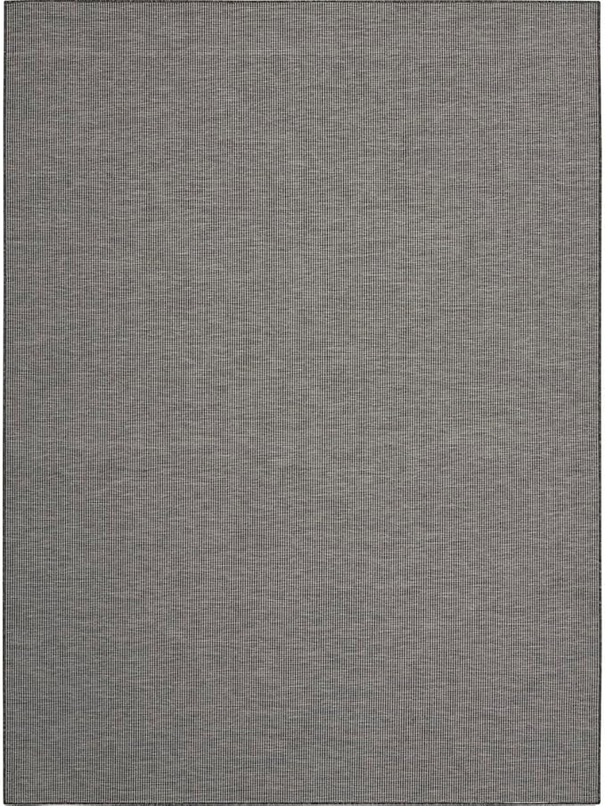 Nourison Positano Indoor-Outdoor Charcoal 6' x 9' Area Rug, Easy Cleaning, Non Shedding, Bed Room, Living Room, Dining Room, Backyard, Deck, Patio (6x9)-Ruum Studio Home