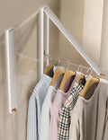 Dr.DJ Clothes Drying Rack Wall Mounted, Retractable & Foldable Clothes Hanger for Laundry Room Organization and Storage, Clothes Hanger Rack for Dorm, Closet, Balcony, Laundry Room(1P, Metal, White)-Ruum Studio Home