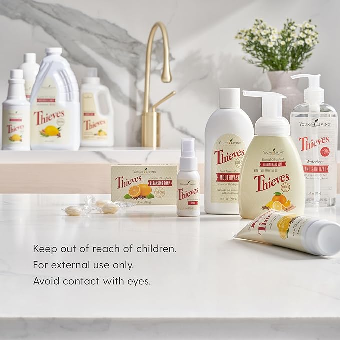 Thieves AromaBright Toothpaste by Young Living | 4 Ounces | Fluoride-Free | All-Natural | Enriched with Essential Oils to Support Healthy Teeth and Gums While Providing Long-Lasting Fresh Breath-Ruum Studio Home