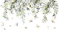 Amaonm Creative Removable Rainforest Plants Wall Decals Hanging Green Leaves and Vines Wall Stickers 3D Home Wall Corner Background Decoration Decor for Kids Girls Bedroom Nursery Offices Living Room-Ruum Studio Home