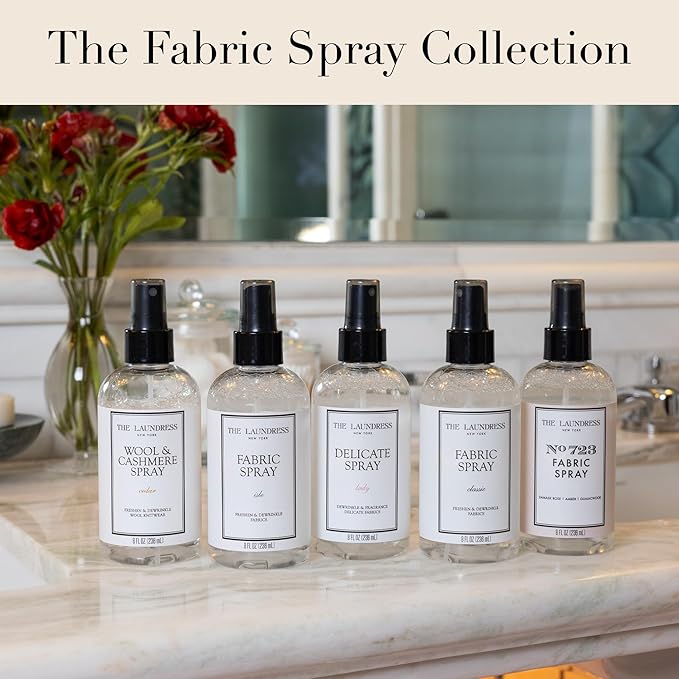 The Laundress Wool and Cashmere Fabric Spray, Wool Dewrinkle Spray, Upholstery and Linen Spray, Fabric Refresher, Cedar Scent, 8 Fl Oz-Ruum Studio Home