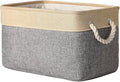 TheWarmHome Storage Basket - 15.7L×11.8W×8.3H 1 Pack Large Baskets for Organizing Shelves, Storage Bins for Clothes Book Shelf Home Fabric Storage Cubes (Gold and Grey)-Ruum Studio Home