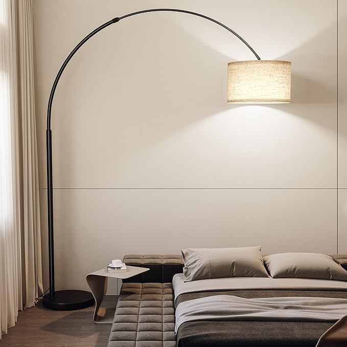 SUNMORY 82" Tall Arc Floor Lamps for Living Room, Large Floor lamp with Remote Control, Modern Curved Floor lamp, Corner Lamp for Dining Room, Office-Ruum Studio Home