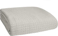BELIZZI HOME 100% Cotton Bed Blanket, Breathable Bed Blanket Full Queen Size, Cotton Thermal Blankets Full Queen, Perfect for Layering Any Bed for All Season, Light Grey-Ruum Studio Home