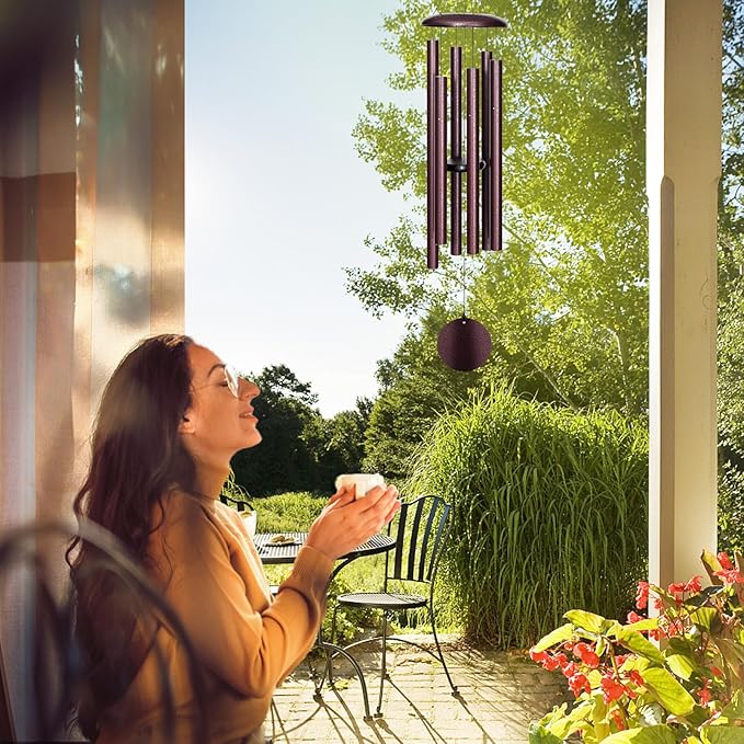 Wind Chimes Outdoor Deep Tone, 45 in Large Wind Chimes for Outside, Wind Chime Gifts for Mother's Day/Housewarming/Christmas-Ruum Studio Home