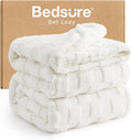 Bedsure GentleSoft Full Size Blankets for Bed White - Super Soft Cozy Fleece Blanket for Women Men Girls, Large Fuzzy Throws for Bedroom Decor, 84x90 Inches-Ruum Studio Home