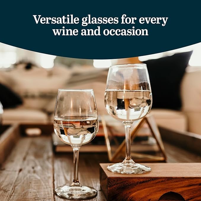 Libbey All-Purpose Wine Party Glasses, 12.75-ounce, Set of 12-Ruum Studio Home