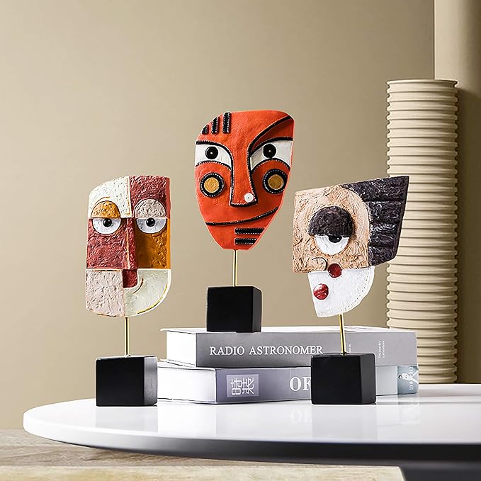 Harmony - Handcrafted Resin Abstract Sculpture for Modern Home Decor, Book Shelf, TV Stand, Living Room, Dining Room, Bedroom, Office Desktop, Cabinets-Ruum Studio Home