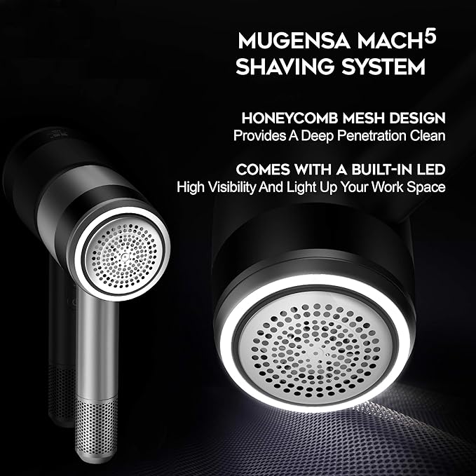 Fabric Shaver Lint Remover Clothes and Furniture - 5 Speeds - Removes Fuzz and Pilling - Bonus Lint Roller - Mugensa Mach5-Ruum Studio Home