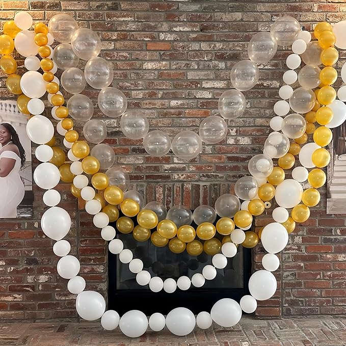 Clear Quick Link Balloons, 100PCS 6 Inch Small Bubble Linking Balloons for Making Balloon Wall Heart Arch, Tails Balloon for Wedding Birthday Baby Shower Engagement Graduation Party Decorations-Ruum Studio Home