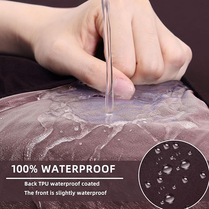 hyha Waterproof Couch Cushion Covers, Sectional Sofa Slipcovers Washable, L Shape Chaise Dog Couch Covers for Sectional Sofa, Universal Furniture Protector (1 Piece for Chaise XL, Chocolate)-Ruum Studio Home