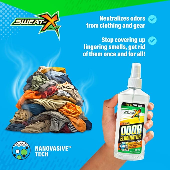 Extreme Odor Spray - Multipurpose No-Wash Deodorizer - Ideal for Shoes and Gym Clothing - Victory Scent (8 Fl Oz) - 3 Pack-Ruum Studio Home