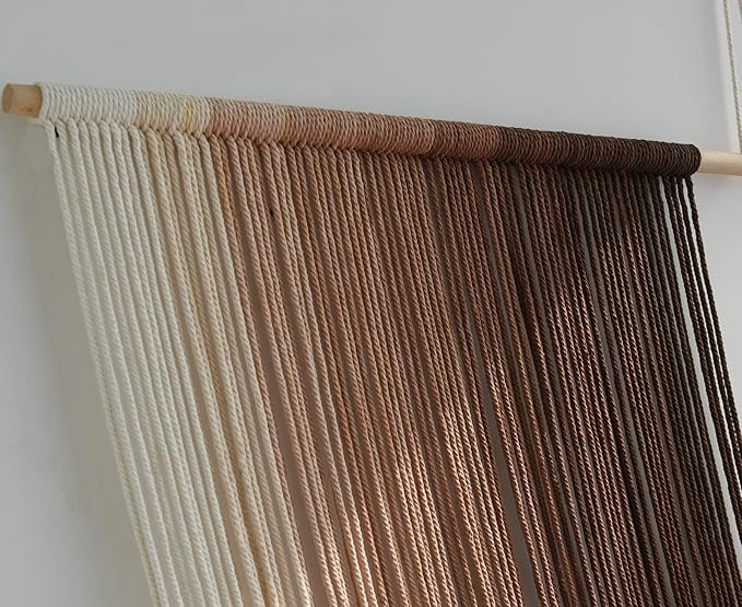 Flber Tie-Dye Macrame Wall Hanging Large Bohemian Yarn Tapestry Wall Décor,59" Wx 35" L-Ruum Studio Home