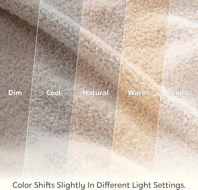 Joiedomi Twin Blanket for Couch Bed Sofa, Beige Knitted Blankets Gifts for Women Mom Girls, Cozy Cute Soft Throw Home Room Decor Aesthetic for Women Mothers Birthday Gifts 60x80 Inches-Ruum Studio Home