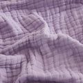 EMME Cotton Throw Blanket for Couch Soft Muslin Blankets 50"x60" Lightweight Breathable Blanket All Season Gauze Blanket, Lavender-Ruum Studio Home
