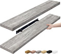 Sorbus Floating Shelves for Wall - 35 Inch Long Bathroom Shelves, Wall Decor for Bedroom, Kitchen, Living Room & Book Storage - Mounted Floating Shelf with Invisible Brackets (Gray, 2 Pack)-Ruum Studio Home