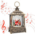 Christmas Snow Globes,Christmas Decorations for Home,with 6 Hour Timer,Musical Snow Globe,Battery Or USB Powered,Christmas Lantern,Christmas Festival Decor, Santas Reindeer-Ruum Studio Home