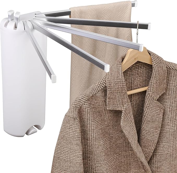Wall Mounted Clothes Drying Rack - Foldable Tripod, Over The Door Rack for Laundry Bedroom, Household Aluminium-Ruum Studio Home