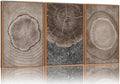 SIGNINART Beige Tree Ring Framed Canvas Wall Art Set, Abstract Black and White Rustic Wood Wall Decor, Neutral Wood Stump Artwork, Modern Art Prints for Bedroom Living Room Office 16"x24"x3-Ruum Studio Home