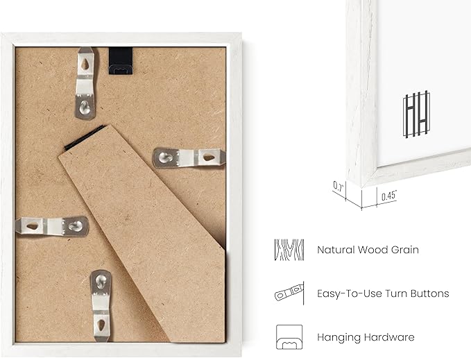 HAUS AND HUES Standalone White Oak Frame Set of 4-5x7-Ruum Studio Home