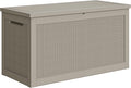 YITAHOME 260 Gallon XXL Large Deck Box, Outdoor Resin Storage Box, Lockable Storage Container for Patio Cushions, Furniture, Garden Tools, Water Resistant (Brown)-Ruum Studio Home
