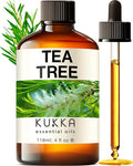 KUKKA essential oils 100% Pure & Natural Tea Tree Oil for Skin, Hair, Toenails, Aromatherapy, & Soap Making Scent (4 fl oz/118 ml)-Ruum Studio Home