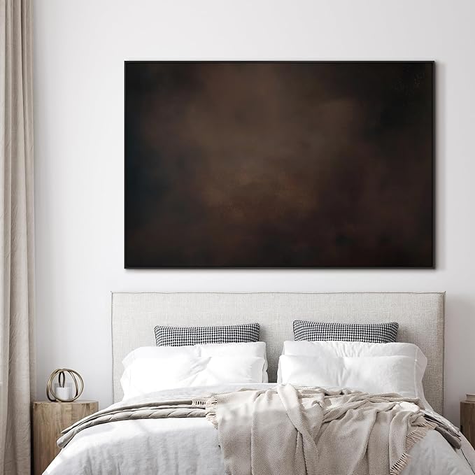 SIGNWIN 46"x72" Extra Large Framed Wall Art Dark Brown Abstract Moody Illustration for Home Living Room Bedroom Decor (Frame Assembly Required)-Ruum Studio Home