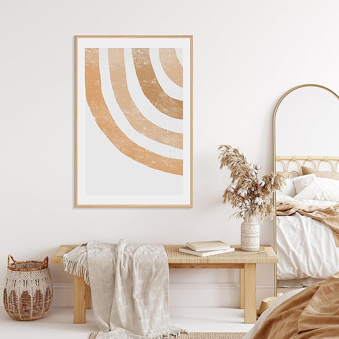 27x40 Poster Frame Natural Solid Oak Photo Frames with 24x36 Removable Mat Wall Hanging Large Handcrafted Frame with HD Plexiglass Wall and Tabletop Display Large Picture Frame-Ruum Studio Home