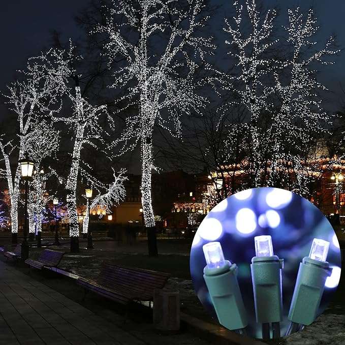 100 Count Cool White -String Lights - 21.6FT LED Christmas Lights, Mini led Lights for Indoor Outdoor Home Holiday Party Wedding Independence Day Decoration-Ruum Studio Home