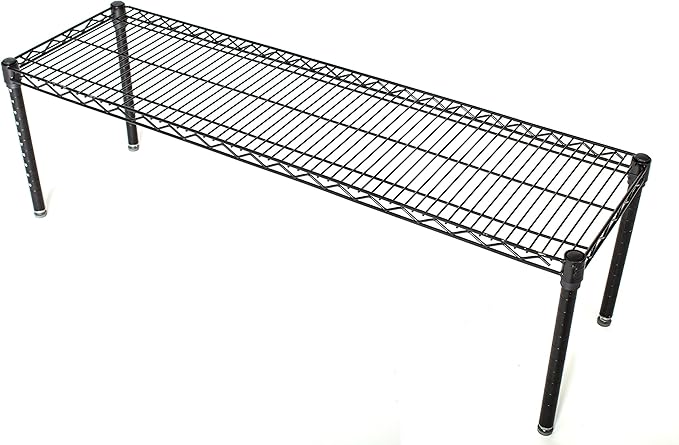 Omega Products Corporation 18" Deep x 36" Wide x 14" High Black Stationary Dunnage Rack-Ruum Studio Home