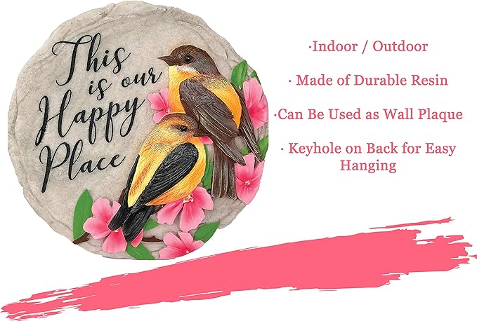 Spoontiques - Garden Décor - No Place Like Home Stepping Stone - Decorative Stone for Garden-Ruum Studio Home
