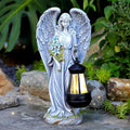 Solar Angel Outdoor Garden Decor Statues – 13.2 inches Solar Outdoor Sculptures for Outside Yard Art Patio Balcony Front Lawn Ornaments Gifts for Mom Grandma Women-Ruum Studio Home