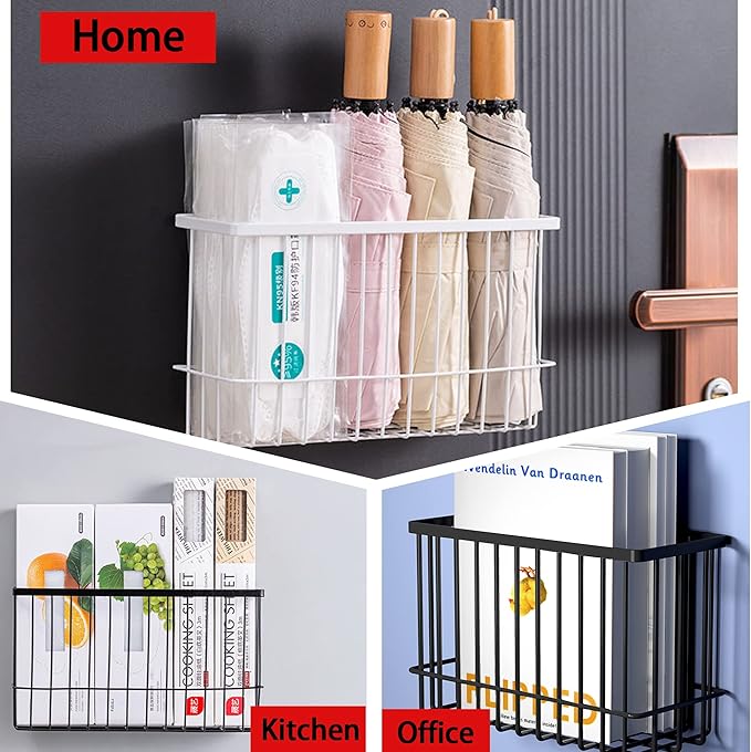 Magnetic Basket Fridge Lint Bin Dryer Ball Holder Laundry Room Organization Home Storage for Class Office School-Ruum Studio Home