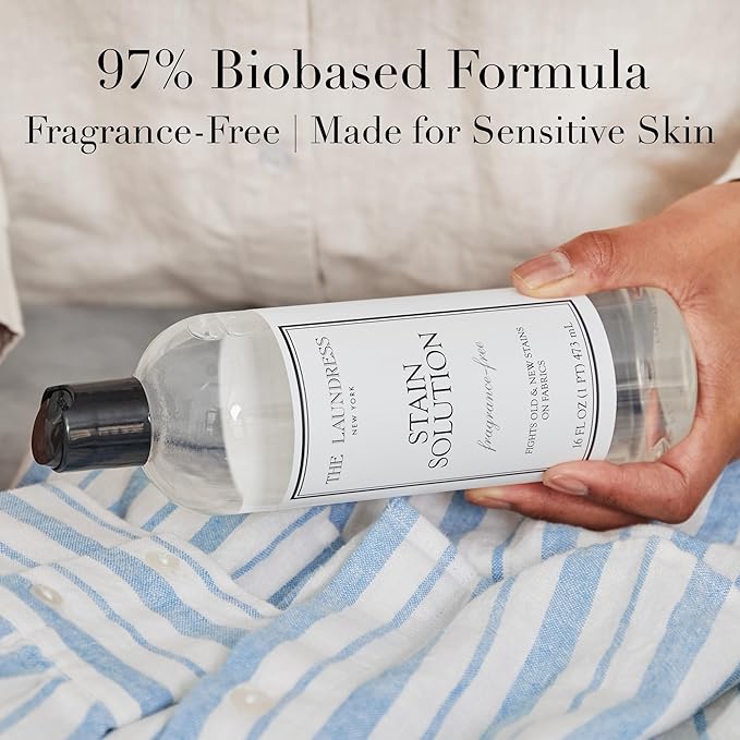 The Laundress Stain Solution, Laundry Stain Treatment, Stain Remover for Makeup, Red Wine, Coffee, Grass, & More, 16 Fl Oz-Ruum Studio Home