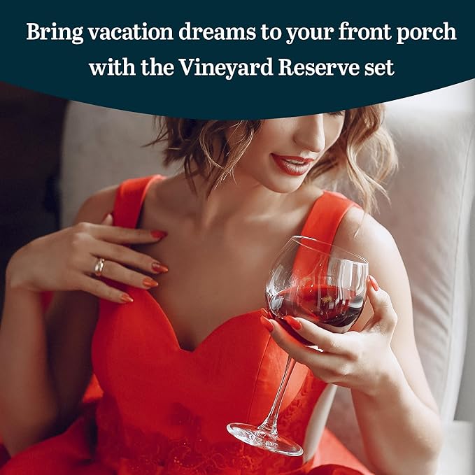 Libbey Vineyard Reserve Wine Glass Set of 12, Red and White Clear Wine Glasses, Merlot, Bordeaux, Chardonnay Gifts, Lead-Free Party Wine Glasses-Ruum Studio Home