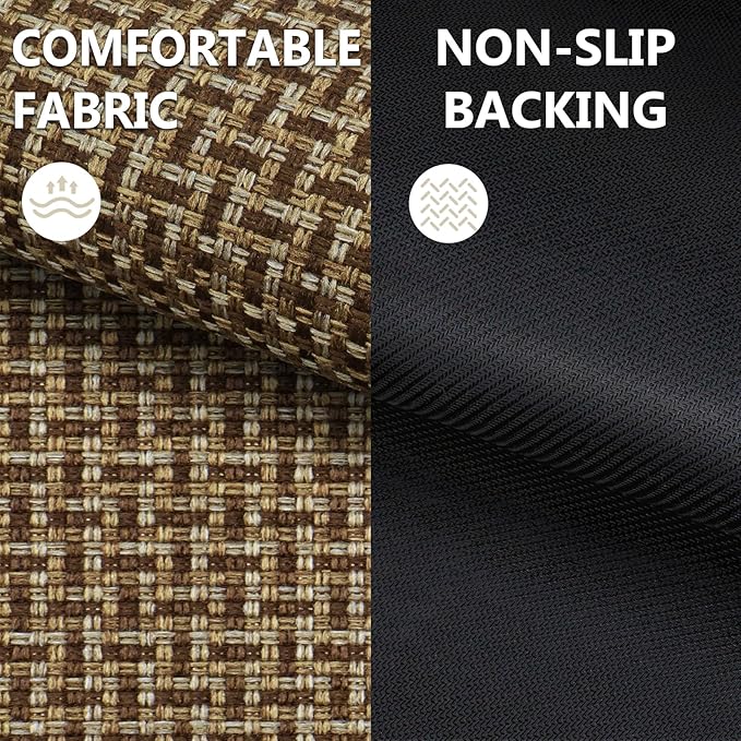 LEKEEPGO Door Mat Indoor Entrance 36"x59", Absorbent Indoor Door Mat Large, Non Slip Rubber Backing Inside Door Mats, Washable Floor Mat, Low-Profile Doormat for Front Door, Entryway, Entrance, Brown-Ruum Studio Home