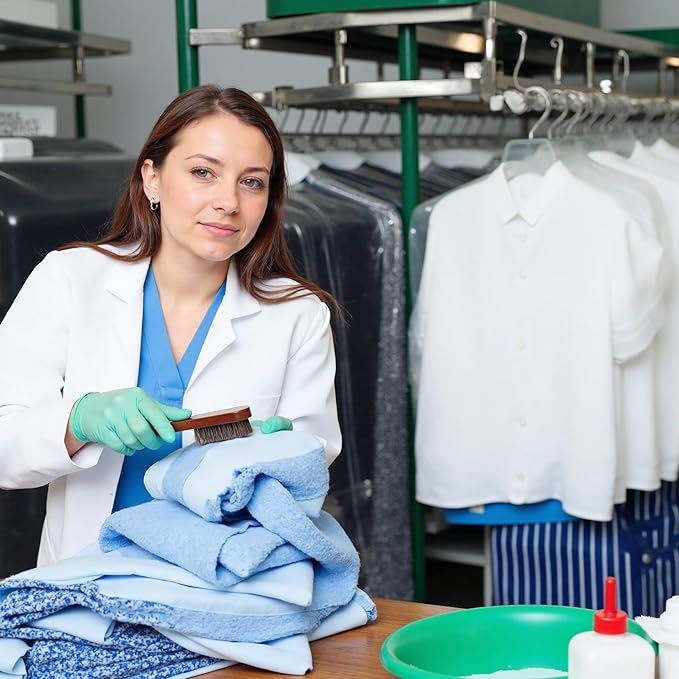 Horsehair Laundry Stain Brushes Set 2pcs by TAKAVU, Natural Soft Bristle for Scrubbing Out Tough Stains on Delicate Fabrics Knits Cotton Leather Washable Fabrics-Ruum Studio Home