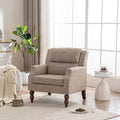 Kidol & Shellder Light Brown Oversized Accent Chair for Living Room Mid Century Modern Reading Chair with Back Upholstered Comfy Single Sofa Chair for Bedroom Lounge Side Corner Boucle Fabric Armchair-Ruum Studio Home