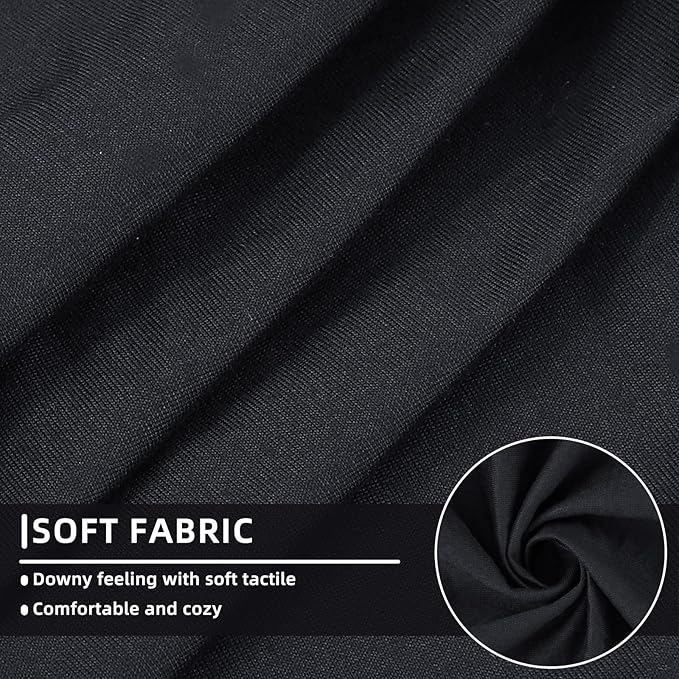 hyha Waterproof Couch Cushion Covers, Sectional Sofa Slipcovers Washable, L Shape Chaise Dog Couch Covers for Sectional Sofa, Universal Furniture Protector (1 Piece for Chaise XL, Black)-Ruum Studio Home