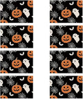 XCHI BOO Spooky Ghost Pumpkin Halloween Cloth Placemats Set of 8 Table Mats Table Decorations 12x18 Inch-Ruum Studio Home