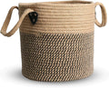 Jute Rope Basket - 12"x12" Woven Plant Pot Cover, Boho Indoor/Outdoor Multifunctional Storage-Ruum Studio Home