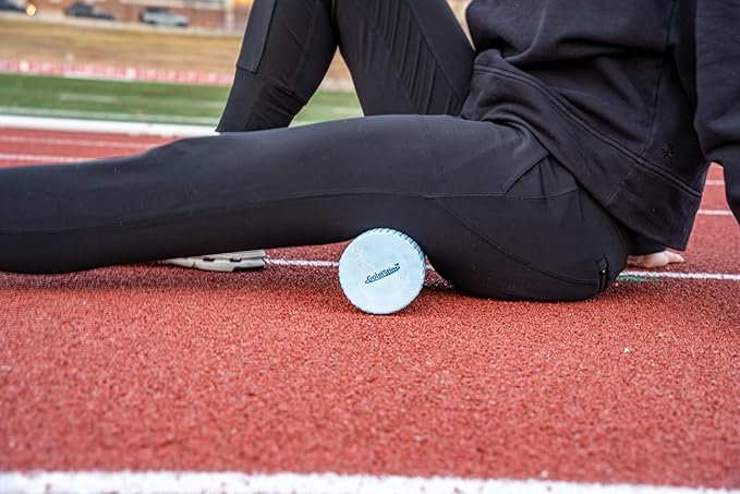11.8 Inch Medium Density Foam Massage Roller - Light Blue Trigger Point Massage Roller for Deep Tissue Excercise, Massage and Recovery by GolgiStim-Ruum Studio Home