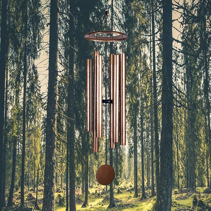36 Inch Wind Chimes for Outside Deep Tone Sound Like Church Bell Memorial Christmas Copper Vein Thickness of Tube is 2.1mm Taiwan Made-Ruum Studio Home