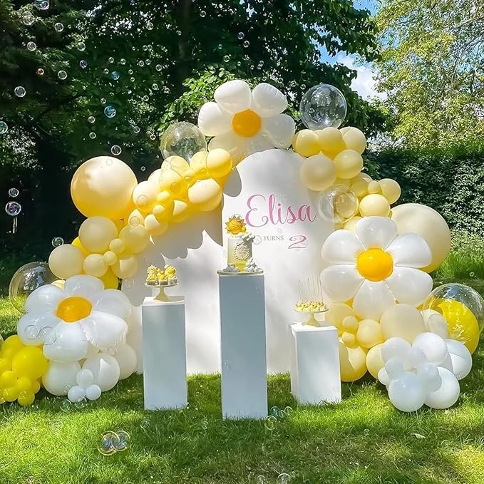 130pcs Mustard Yellow Balloons Different Sizes 18" 12" 10" 5" Lemon Yellow Latex Balloon Garland Arch Kit for Birthday Baby Shower Graduation Wedding Gender Reveal Party Decorations-Ruum Studio Home