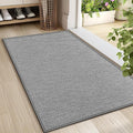LEKEEPGO Door Mat 24"x36", Non Slip Door Mat Indoor Entrance, Rubber Backing Front Indoor Door mat Washable Absorbent Low-Profile Entryway Entry Resist Dirt Inside Door Mats, Light Grey-Ruum Studio Home